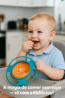 Tigela Mágica Giroscópica Infantil KiddoJoy + 1 ebook de brinde