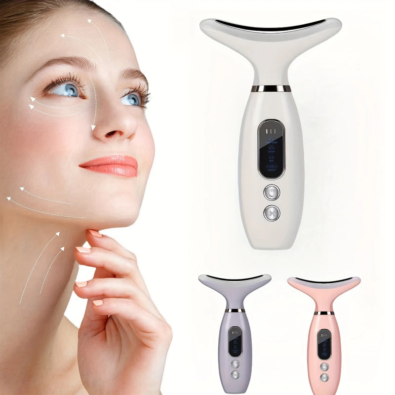 Massageador CkeyiN Neck para a pele Facial + presente 1 Massagem Ocular Anti Rugas