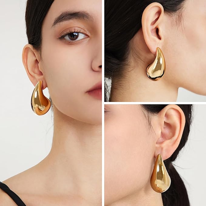 Brincos em forma de lágrimas LumièreChic  adquira 1 par e leve 3 pares de oferta