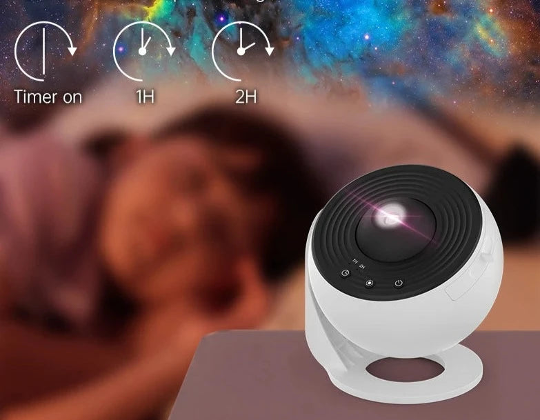 Luz noturna galáxia projetor céu estrelado 360 ° EcoVolt