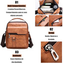 Saco de mensageiro portátil para homem Tiracolo