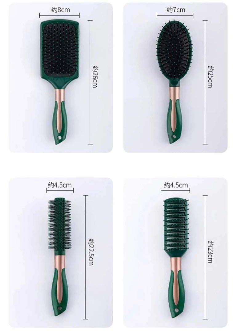 KIT 4 escova desembaraçar anti estática salão Lumière Chic