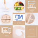 Kit 4 peças de Alimentação Kids: Silicone kiddojoy + eBook de Receitas Divertidas