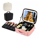 Kit Maleta Maquiagem Com Espelho e Luz Led Usb Profissional MakeUp