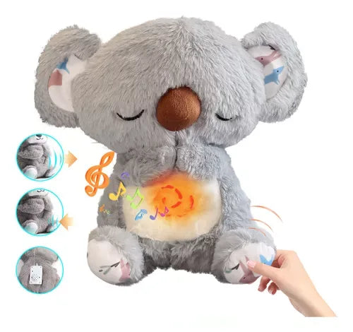 Koala Sonolento™  para ajudar a aliviar a ansiedade, com respiração, batimentos cardíacos e luz