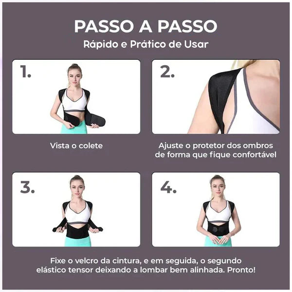 Corrector de Postura Ajustável Postural Fit