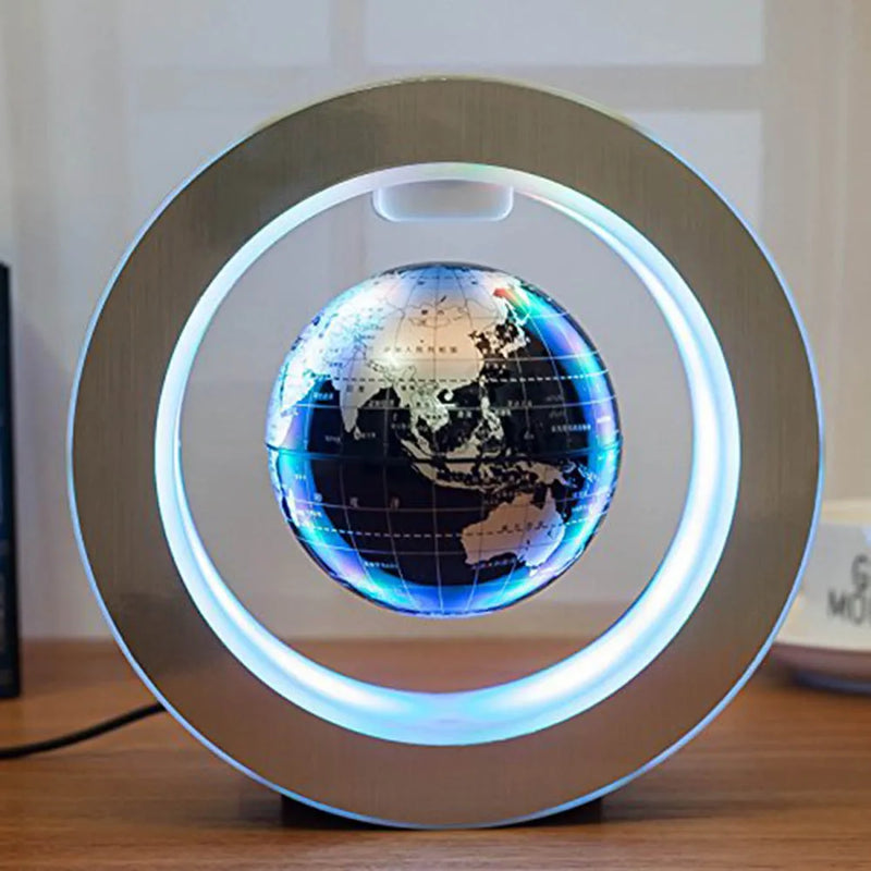 Mapa LED globo flutuante com levitação magnética EcoVolt