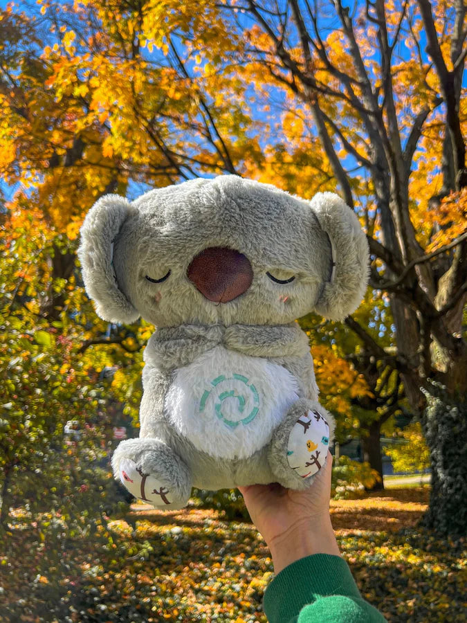 Koala Sonolento™  para ajudar a aliviar a ansiedade, com respiração, batimentos cardíacos e luz