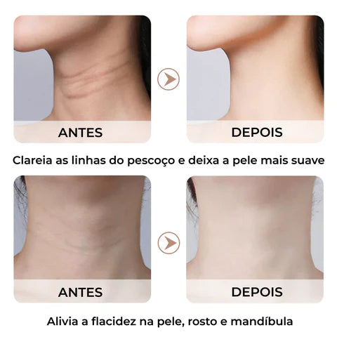 Massageador CkeyiN Neck para a pele Facial + presente 1 Massagem Ocular Anti Rugas