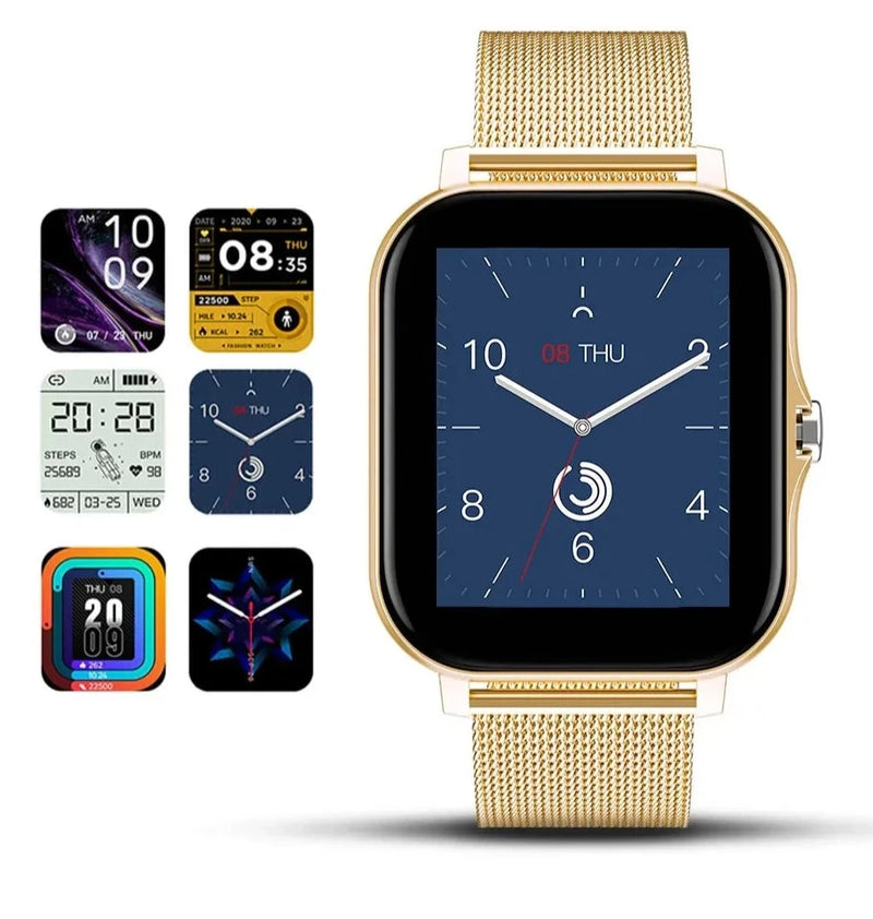 Relógio smartwatch inteligente com uma pulseira de brinde