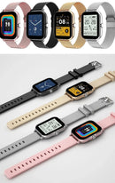 Relógio smartwatch inteligente com uma pulseira de brinde