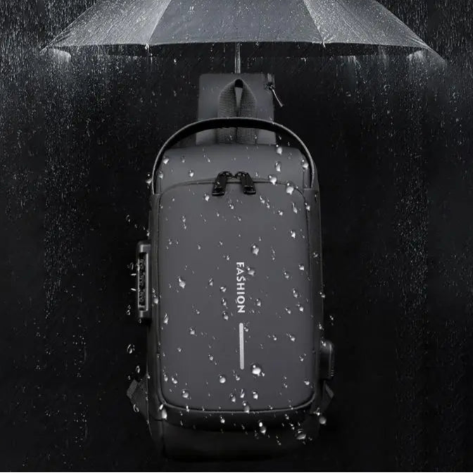 Bolsa esportiva com carregamento USB  antifurto Lumière Chic