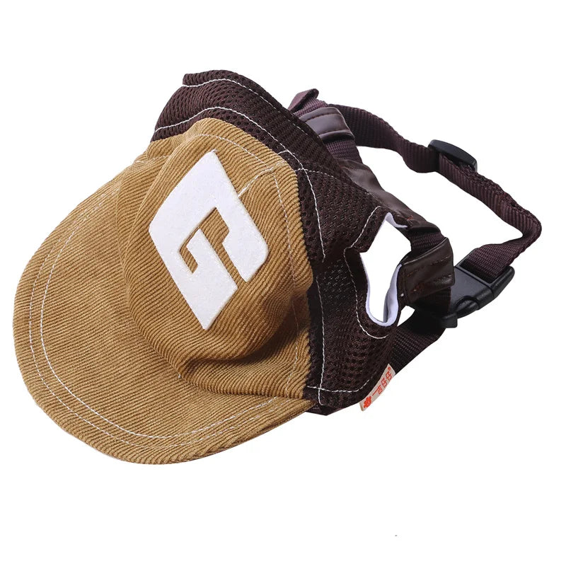 Boné de basebol  PrimDog Pet para cão com orifícios para as orelhas