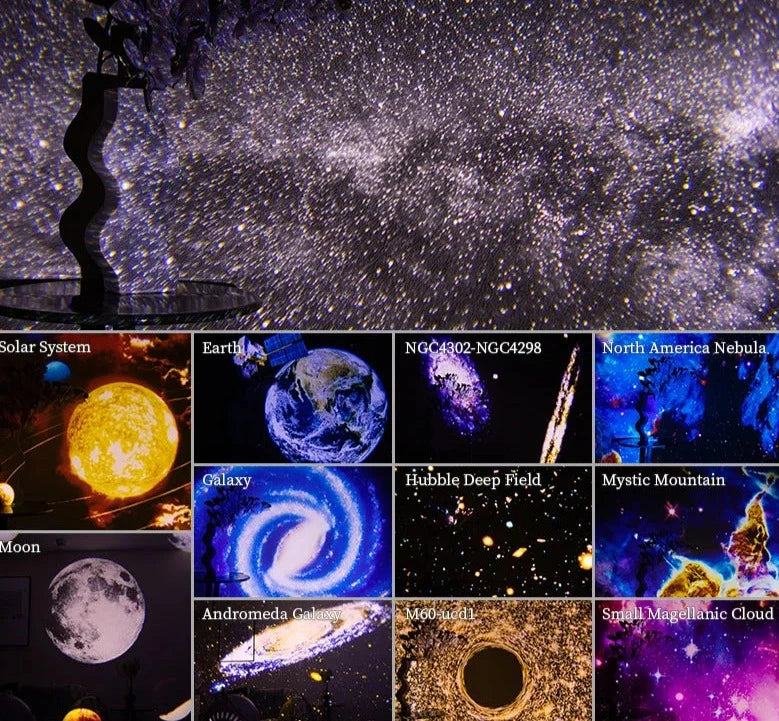 Luz noturna galáxia projetor céu estrelado 360 ° EcoVolt