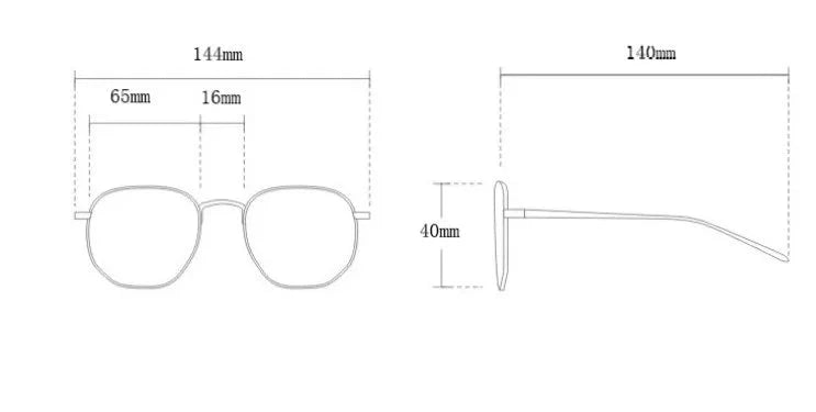 Óculo de sol  clássico designer vintage LumièreChic