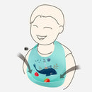 Babador de silicone à prova de água para bebês KiddoJoy