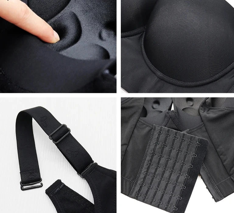 Novo sutiã confortável e suavizante para as costas LumièreChic