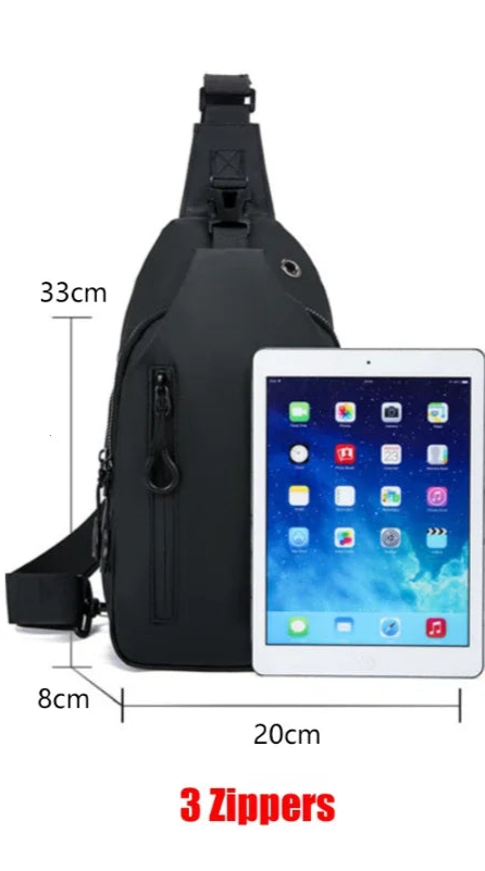 Bolsa Masculina de ombro à prova d'água  Lumière Chic