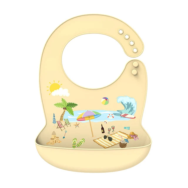 Babador de silicone à prova de água para bebês KiddoJoy