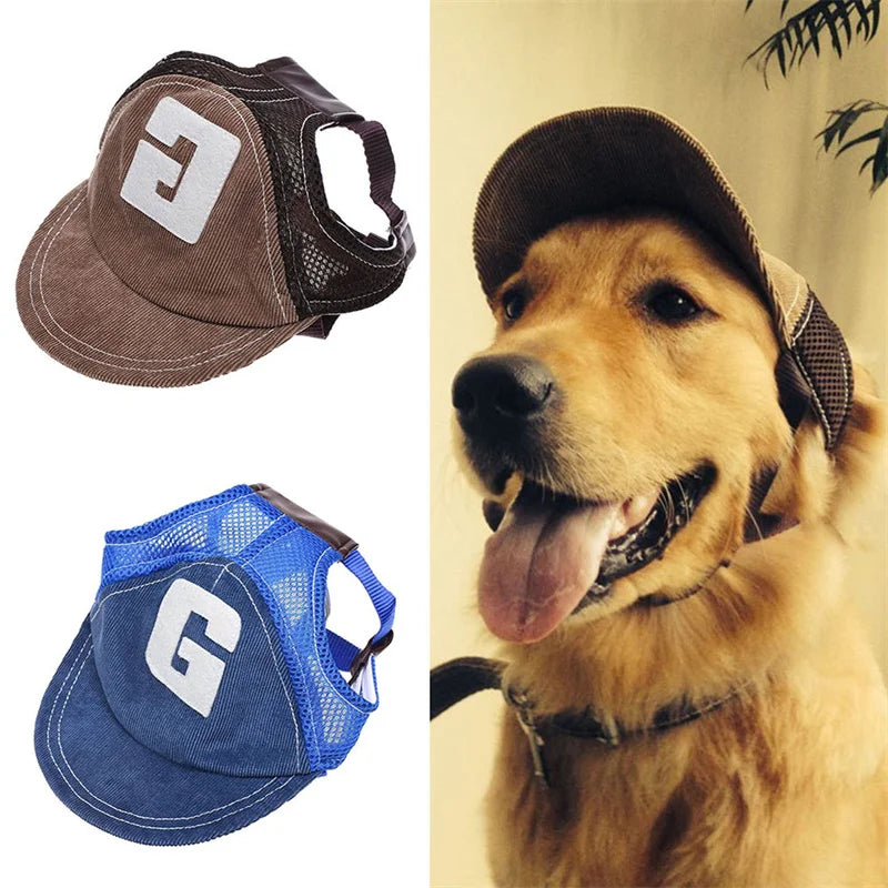 Boné de basebol  PrimDog Pet para cão com orifícios para as orelhas
