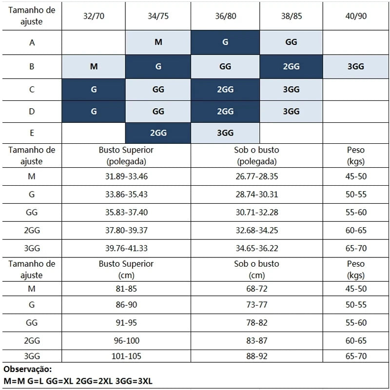 Sutiã corretor de postura brilette