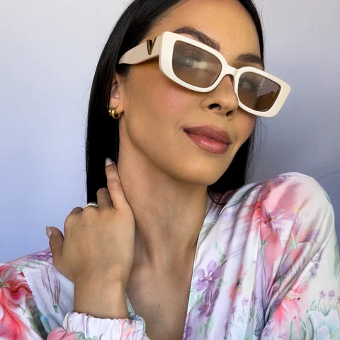 Óculo de sol  clássico designer vintage LumièreChic