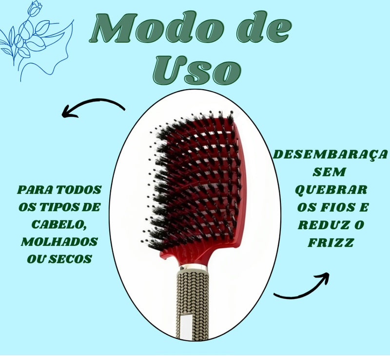 Escova de cabelo profissional desembaraçante anti-quebra Lumière Chic