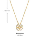 Kit Amor Eterno Colar Trevo de Coração + Caixa com 6 Rosas dia das mãe