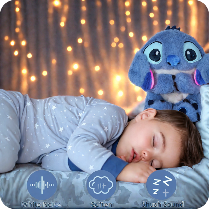 Peluche Stitch que Respira, Brilha e Toca Músicas  Interativo
