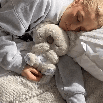 Koala Sonolento™  para ajudar a aliviar a ansiedade, com respiração, batimentos cardíacos e luz
