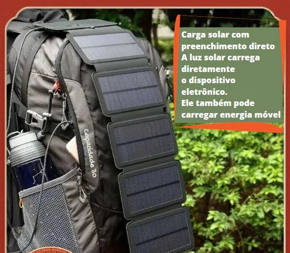 Painel de carregamento solar portátil multifuncional EcoVolt