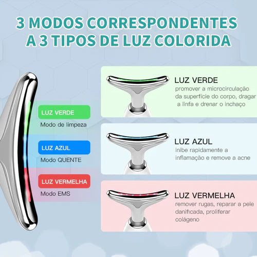 Massageador para a pele Facial Fit Pro + presente 1 splay facial